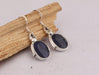 Blue Earring Dainty Hoop Earrings 925 Silver Dangle September Birthstone Gift for Women - by Inishacreation