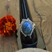 Rings Blue Fire Labradorite 925 Sterling Silver Ring Cabochon