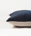 Blue Grey Velvet Pillow Cover Autumn Colour Fall Cotton And Linen Reversible,sizes Available - By Vliving