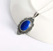 pendants Blue Lapis Pendant 925 Silver 15x20 mm Oval Lazuli Gemstone For Women - by GIRIVAR CREATIONS
