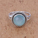 rings Blue Onyx 925 Sterling Silver Rings Stone Women Ring Natural Gemstone Solid Solitaire - by Rajtarang
