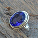 Rings Tanzanite Quartz Ring Blue 925 Sterling Silver Classic Bezel Set Gift,Quartz Ring,Blue - Title by NativeFineJewelry