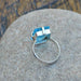rings Blue Quartz Ring 925 Sterling Silver Gemstone Gift - by NativeFineJewelry