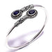 bracelets Blue Sapphire Quartz 925 Sterling Silver Bracelet Adjustable Handmade Jewelry Gift for her - by InishaCreation