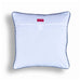 Blue Swirl Print Pillow Cotton Welted Standard Size 16x16 Inches Other Sizes Available - By Vliving