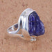 rings Blue Tanzanite Ring Raw Stone Gemstone Handmade 925 Sterling Silver Rough Men’s and Women’s Rings - by Rajtarang