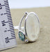 Blue Topaz Rainbow Moonstone 925 Sterling Silver Nickel Free Ring,handcrafted Jewelry,valentine Gift - By Maya Studio