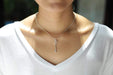 Necklaces Silver key pendant Sterling chain, necklace 925 silver Bohemian PSFN