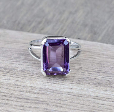 boho alexandrite ring handmade solid 925 sterling silver wedding anniversary gift bright engagement - by jaipur art jewels