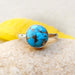 Ring Boho Blue Copper Turquoise 925 Silver Ring,December Birthstone For Women - 7 by Finesilverstudio Jewelry
