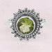925 Sterling Silver Peridot Ring Handmade Boho Gemstone August Birthstone Women’s Solitaire - by Rajtarang