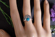 Rings Boho Turquoise Ring Silver Summer