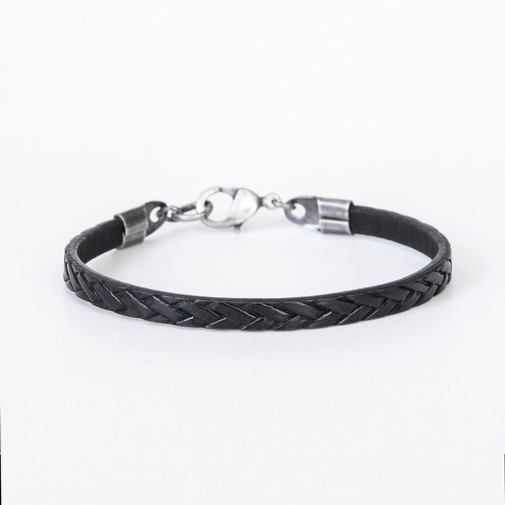 Men Bracelet - Faux Leather - Jewelry - Gift - Boyfriend - Husband - For Dad - Vegan - By Magoo Maggie Moas