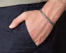 Men Bracelet - Faux Leather - Jewelry - Gift - Boyfriend - Husband - For Dad - Vegan - by Magoo Maggie Moas