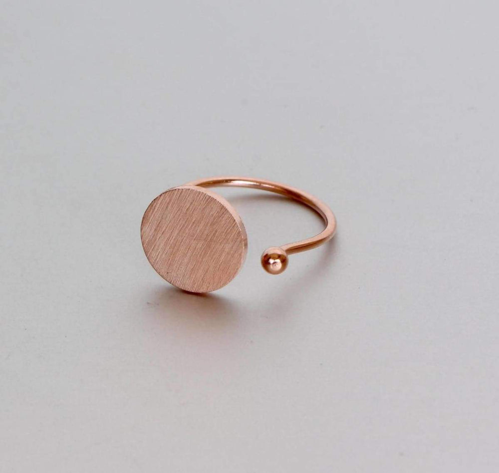 Bracelet And Ring Set Rose Gold Circular Disc jewelry Geometric Jewelry Gifts For Girlfriends Working Women Bohochic (SET10)