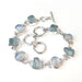 bracelets Bracelets Natural Aquamarine & Moonstone Bracelet 925 Sterling Silver,Nickel Free Handmade Jewelry - by Adorable Craft
