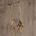 Branch Design Hanging Earrings in Brass - Necklaces