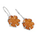earrings Carnelian Earring 925 Sterling Silver Ring Handmade Boho Flower Shape Drop For Women - by Rajtarang