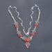 necklaces Carnelian Necklace Garnet Sterling Silver Gemstone Designer Orange gemstone Gifts for Her Jewellery - by Vidita Jewels