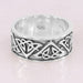 rings Celtic Design 925 Sterling Silver Oxidized Thumb Ring Handmade Flat Band Anxiety Designer - 5 by Rajtarang