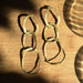 earrings chain golden long - by Mai Solorzano