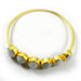 Bracelets Choose Your Color Stone Gold Plated Brass Gemstone Adjustable Bangle