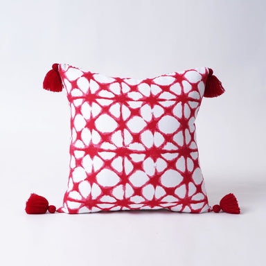 Christmas pillow cover Tie dye pattern Red and white Various size available - 16 X by VLiving