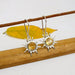 Citrine Earring 925 Sterling Silver Sunrise Shaped Dangle Handmade Sun Charm Earrings Boho Jewelry Birthday Gifts - by Finesilverstudio
