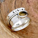 rings Citrine Spinner 925 Sterling Silver Ring Handmade Jewelry November Birthstone For Her - by InishaCreation