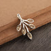 Citrine tree leaf pendant 925 sterling silver - by UniqueSilverZone