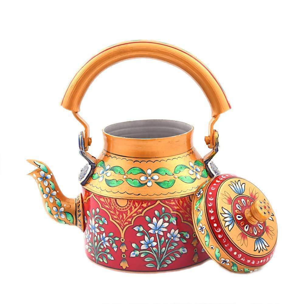 Painted Teapots Colorful Hand Tea Pot in Aluminium