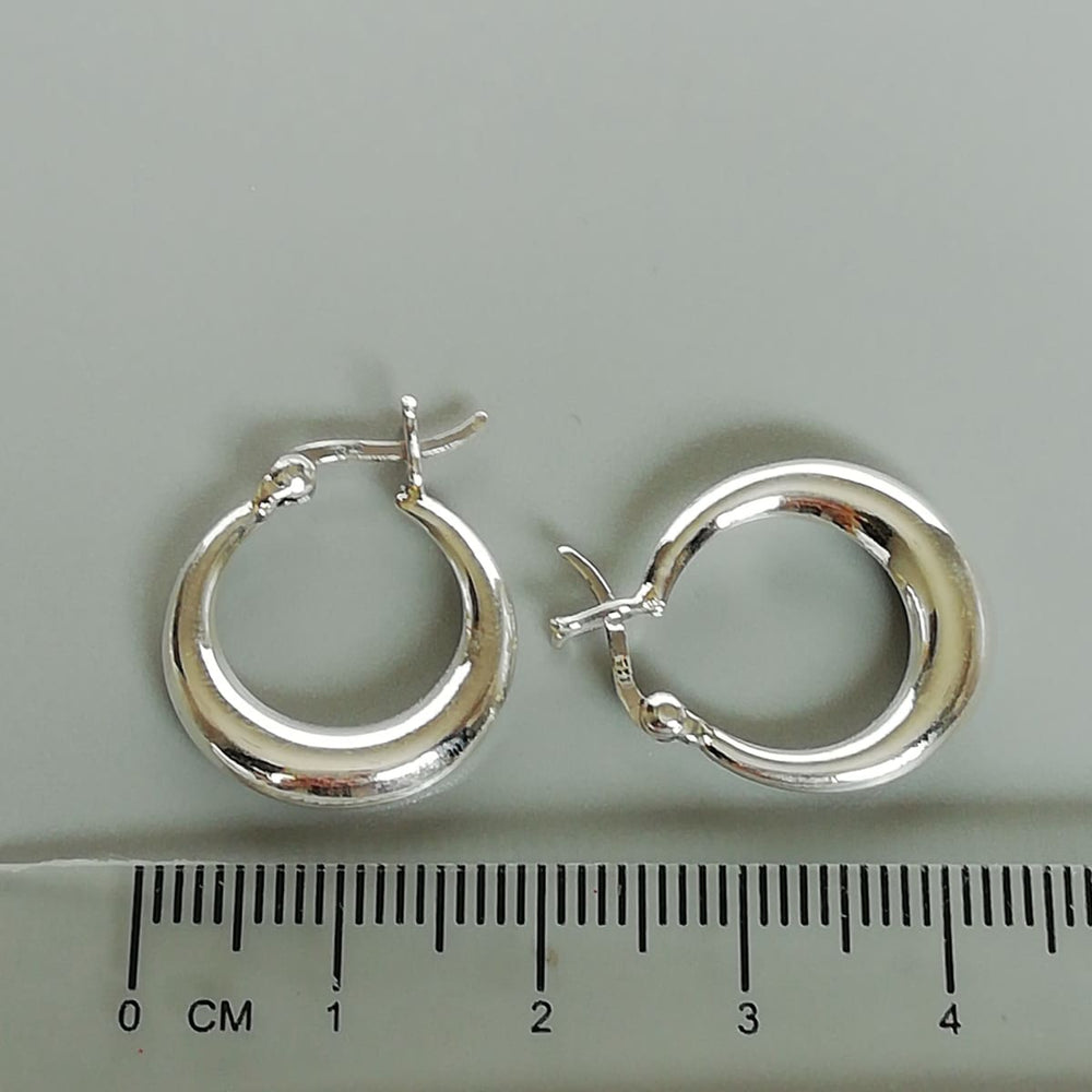Crescent Hoops | 19 Mm Silver | Silver Hoop Earrings | Ear Piercings | Minimalist | Gypsy Ear | E249 - by Oneyellowbutterfly