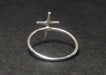 Rings Cross Ring Sterling Silver Thin Stacking Signet Woman Statement Handmade Ring,