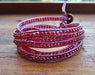2mm Crystal Wrap Bracelet Ruby - By Warm Heart Worldwide