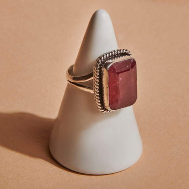 Amazon.com: BLUE SILVER Jewelery 925K Dark Red Ruby Stone Silver Ring  Gothic Style Sterling Silver Men's Ring Handmade Vintage Gemstone Jewelry  Gift for Him (15.5) : Handmade Products