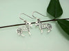 Earrings Cut Out Zebra Drop 925 Sterling Silver Handmade Earring Animal Dangle Safari Gifts