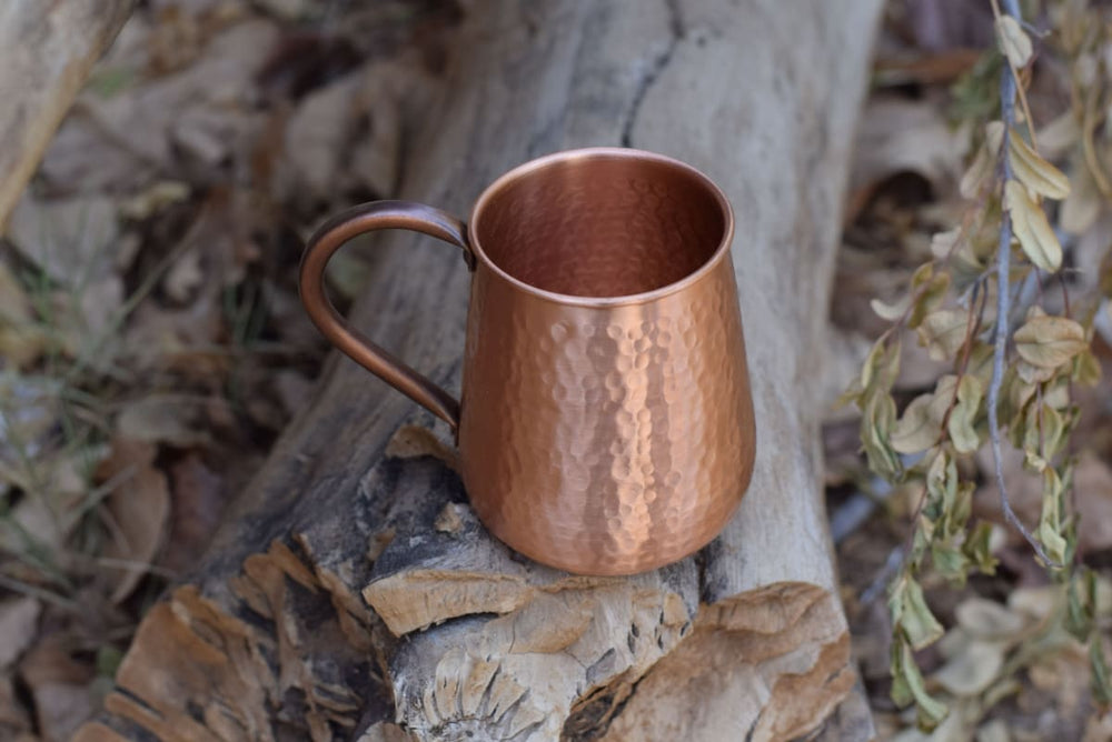 De Kulture Handcrafted Pure Copper Mug Moscow Mule Large Pitcher With Handle 3.0x4.0 (DH) Inches Set of 2 - by DeKulture Works Private 