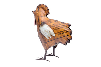De Kulture Handcrafted Recycled Iron Chick Decorative Collectible Figurine Showpiece Beautify Home Office Easter Décor| Ideal for Garden 
