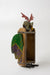 De Kulture Handcrafted Recycled Iron Owl with Brick Mould Bottle Holder Decorative Collectible Figurine Showpiece Beautify Home Office 