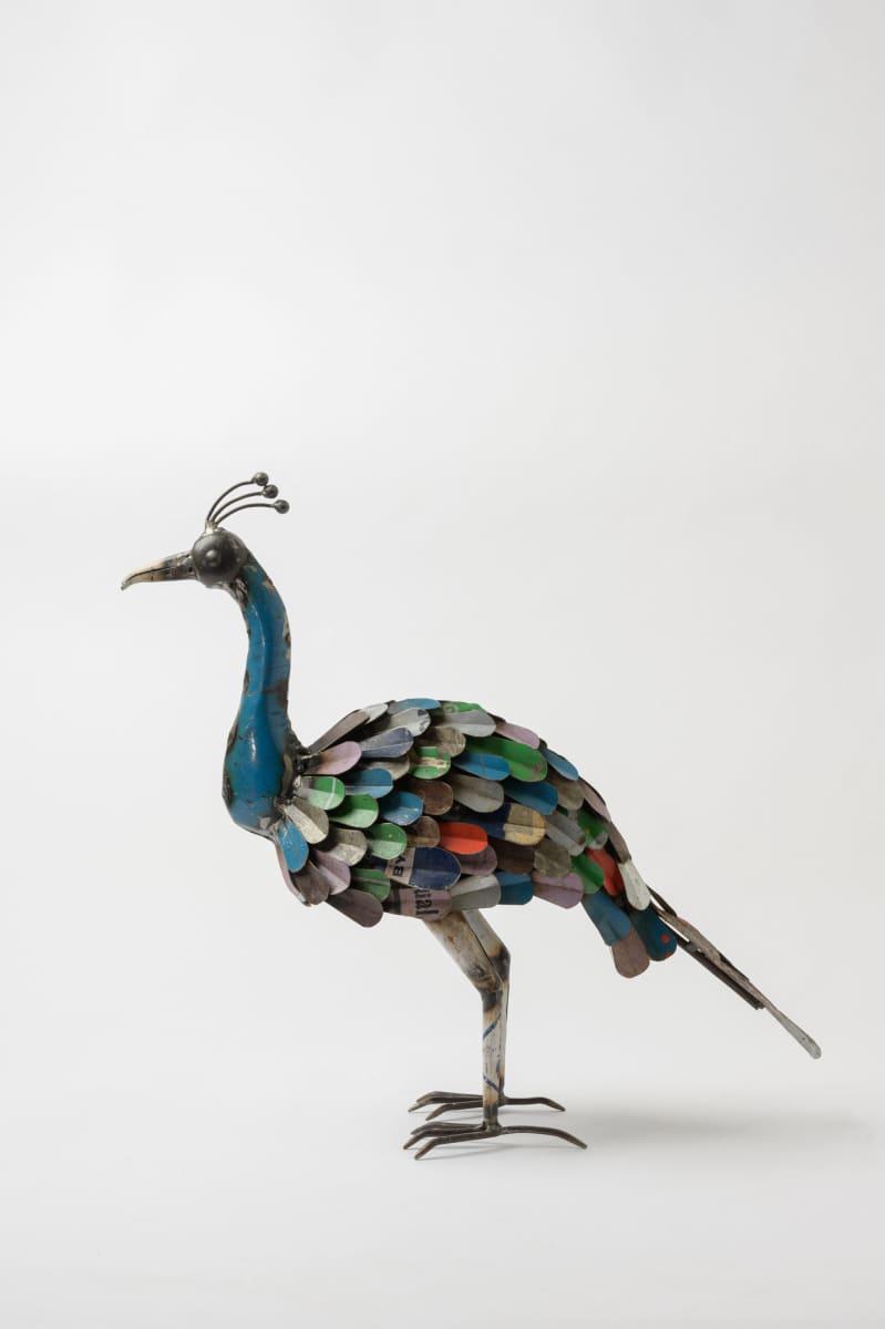 De Kulture Handcrafted Recycled Iron Vintage Peacock Figurine Decorative Collectible Showpiece Beautify Home Office Holiday Décor| Ideal for