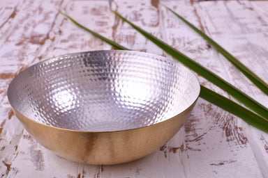 De Kulture Handmade Brass Serving Bowl Ideal for Home Décor Aroma Diffuser Tableware Flower Decoration - by DeKulture Works Private Limited