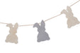 De Kulture Handmade Premium Wool Felt Easter Bunny Garland Eco Friendly Eastertide Wall Hanging Home Office Wedding Party Holiday Decoration