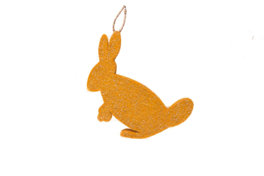 De Kulture Handmade Premium Wool Felt Hanging Bunny Eco Friendly Needle Felted Stuffed Easter Ornament Ideal For Home Office Party 