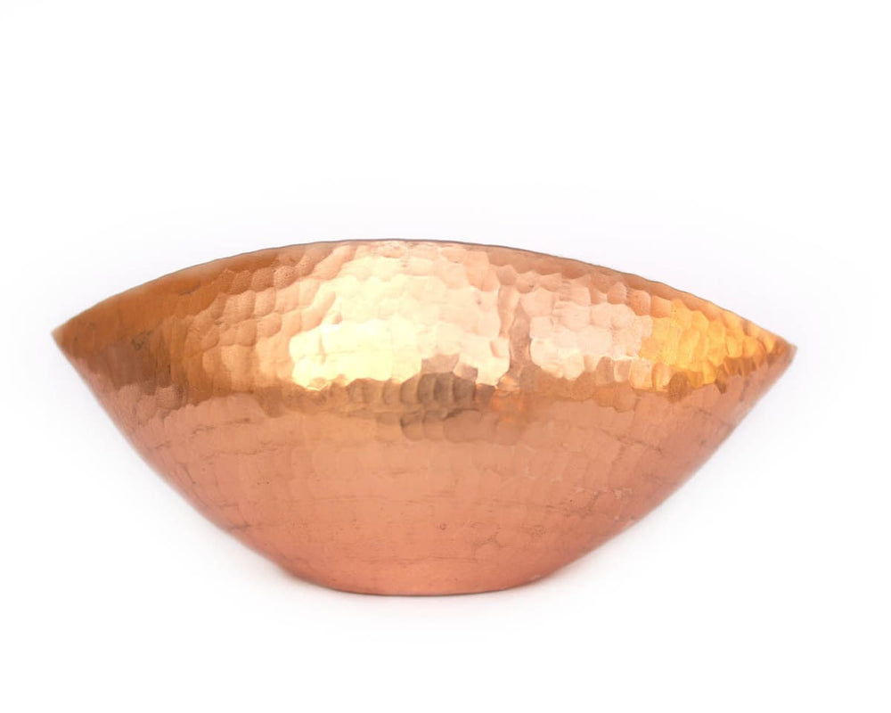 kitchen & dining De Kulture Handmade Pure Copper Trinetra Pod Voltive T Light Holder Candle Bowl Diya 5x 2.5x2.75 (LWH) Inches - by 
