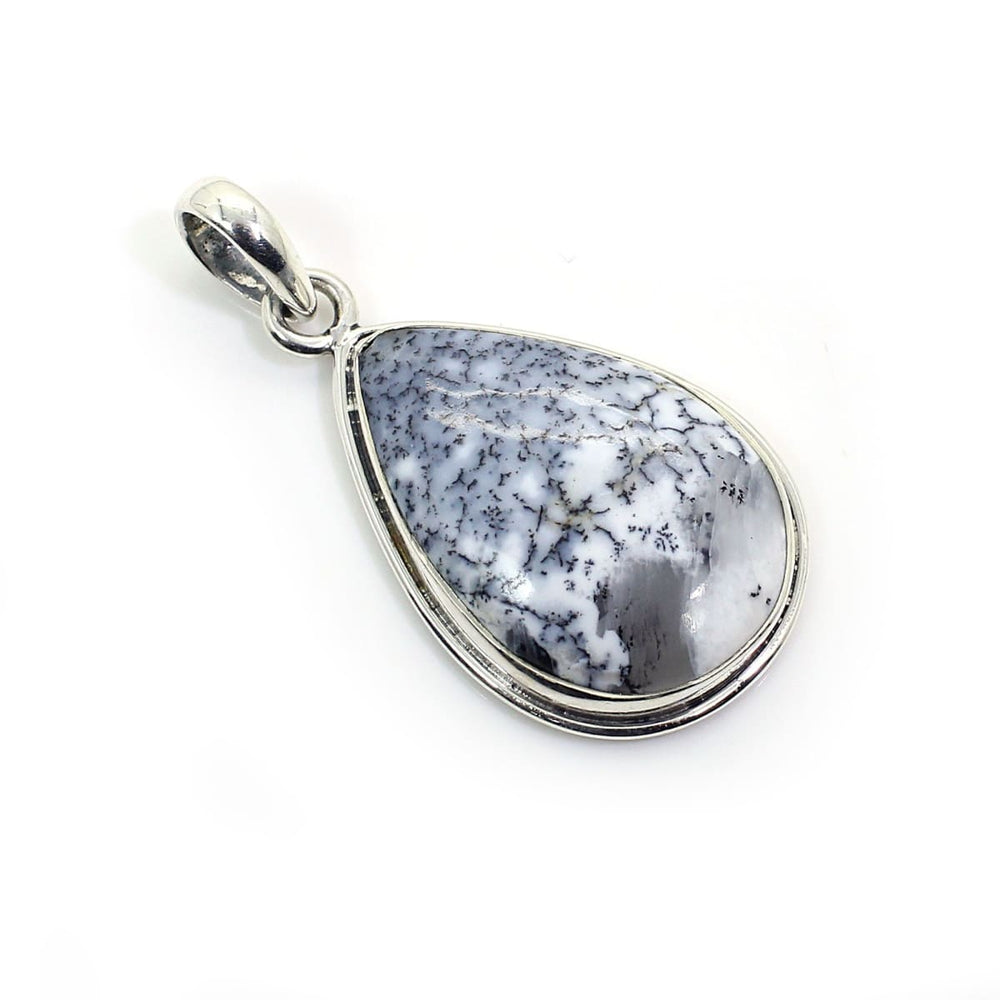 Dendritic Agate 925 Sterling Silver Pendant - by Ishu gems