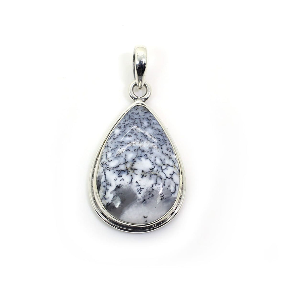 Dendritic Agate 925 Sterling Silver Pendant - by Ishu gems