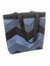 Denim Chevron Patchwork Tote - By Rimagined