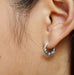 Earrings Ear Hoops 14mm Bali Oxidized Silver Hoop Ethnic Minimal Jewelry Casual Gypsy Style Gift Ideas (E41) - by OneYellowButterfly