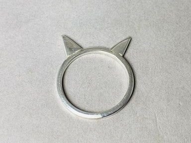 Cat Ears Ring 925 Sterling Silver Lover Handmade Stacking Jewelry Gift - by Heaven