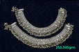 Elegant 925 Sterling Silver Beads Anklet Antique Indian Vintage Tribal Handmade Musical Pair - by Vidita Jewels